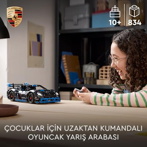 GT4 e-Performance Yarış Arabası 42176 – 10 Yaş ve Üzeri Çocuklar İçin Oyuncak Uzaktan Kumandalı Araba Yapım Seti, Doğum Günü Hediyesi Fikri (834 Parça)