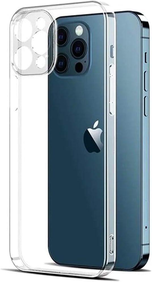 12 Pro ile uyumlu Kılıf Kamera Korumalı Crystal Clear Tozdan ve Kirden Koruyan 12 Pro ile uyumlu Sert Plastik Şeffaf
