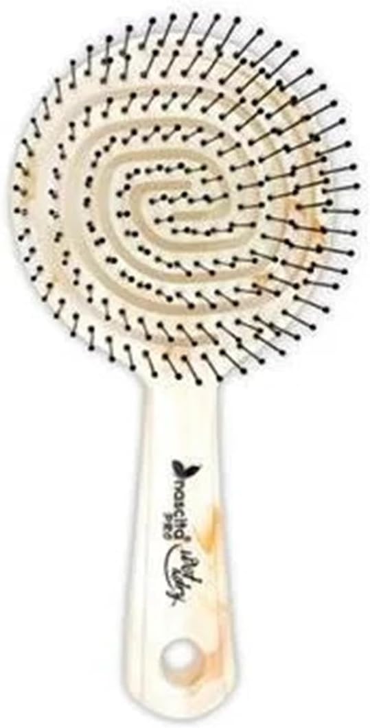 Pro Üç Boyutlu Oval Saç Fırçası - 16 Beyaz Mermer