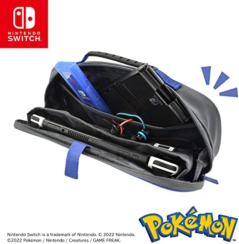 Hori Switch Cargo Pouch Compact (Pikachu, Gengar, & Mimikyu) - Split Pad Compact Compatible Travel - Officially Licensed