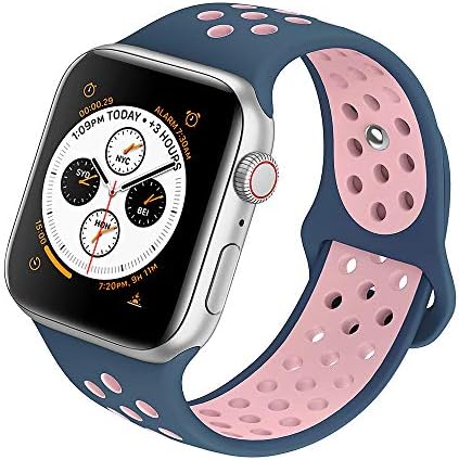 3 42mm, Silicone Sport Band Prusya Mavisi