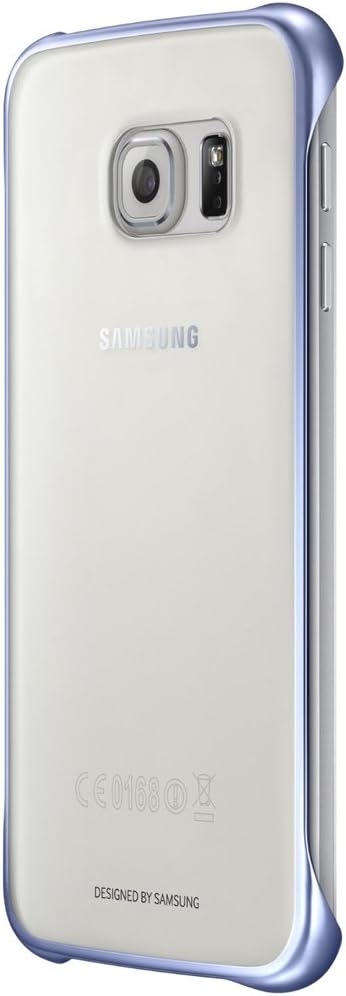 Slimline Clip-On Kılıf Clear View Cover Galaxy S6 için, Metalik Siyah/Şeffaf