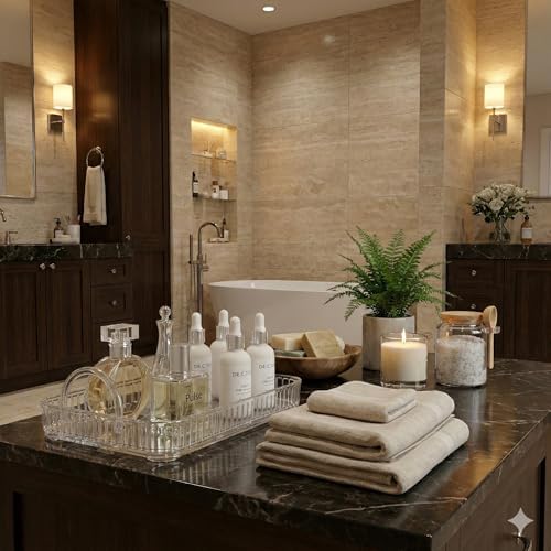 Banyo Düzenleyici Organizer Banyo Rafı (Şeffaf)