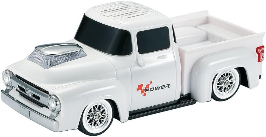 1200 Mah Led Işıklı Araba Bluetooth Hoparlör Beyaz BTS-430