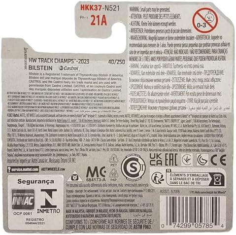 - Rally Speciale - HW Track Champs 1/5 - HKK37 - Short Card - Castrol - Bilstein - Track Stars - Mattel 2023