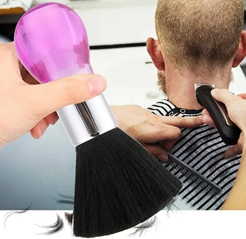 Topuzlu Berber/kuaför Ense fırçası/Kıl Temizleme Fırçası PEMBE