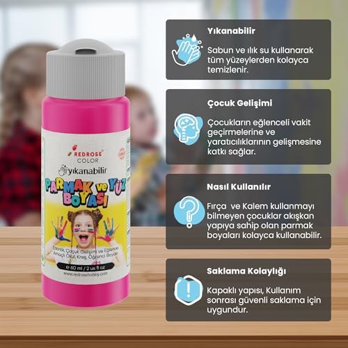 Fuşya Parmak Boyası 60 ml