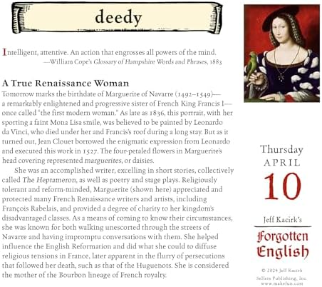 Unutulmuş İngilizce 2025 Kutulu Günlük Masa Takvimi - Kaybolan Kelime ve