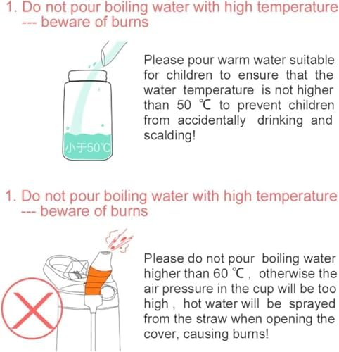 Çocuk su şişesi, 480ml kapasiteli flip pipetli, BPA içermeyen, taşıma kulplu ve kolay açılır düğmeli, sızdırmaz çocuk su matarası, okul ve spor için (Roket desenli)