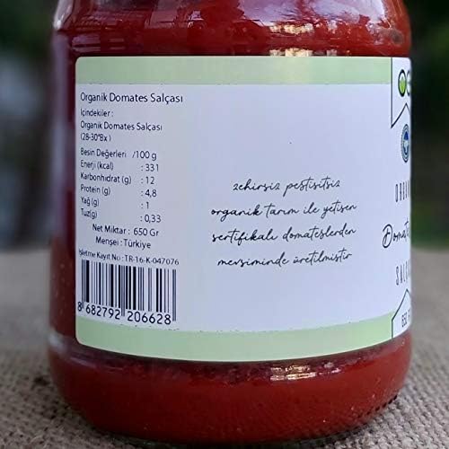 OG Organik Tuzsuz Domates Salçası 650 gr