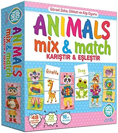 Toys CRCL031 Animals Mix & Match, Çok Renkli