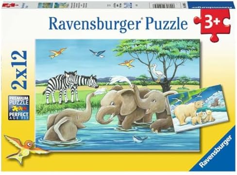 2x12 Parça Yavru Hayvanlar Puzzle