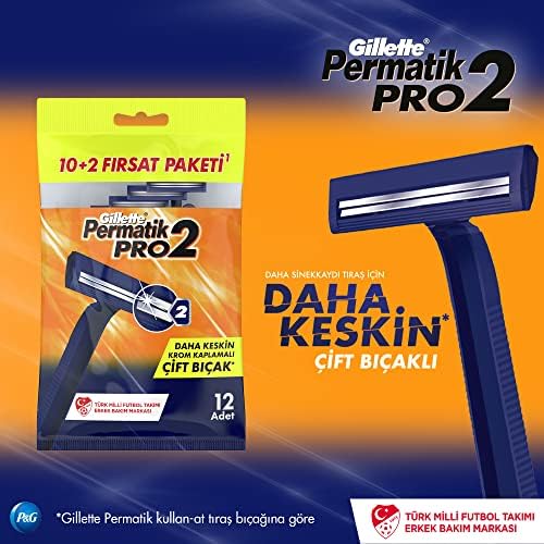 Pro2 Kullan At Erkek Tıraş Bıçağı 10+2 Adet Firsat Paketi