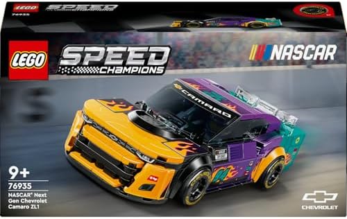 Speed Champions NASCAR Next Gen Chevrolet Camaro ZL1 76935 – 9 Yaş ve Üzeri Çocuklar için Yılbaşı Hediyesi Fikri, Sürücü Minifigürü İçeren Yaratıcı Oyuncak Yarış Arabası Yapım Seti (328 Parça)