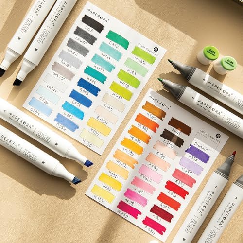 48'li Çift Uçlu Alkol Bazlı Marker Kalem Seti – + Chisel