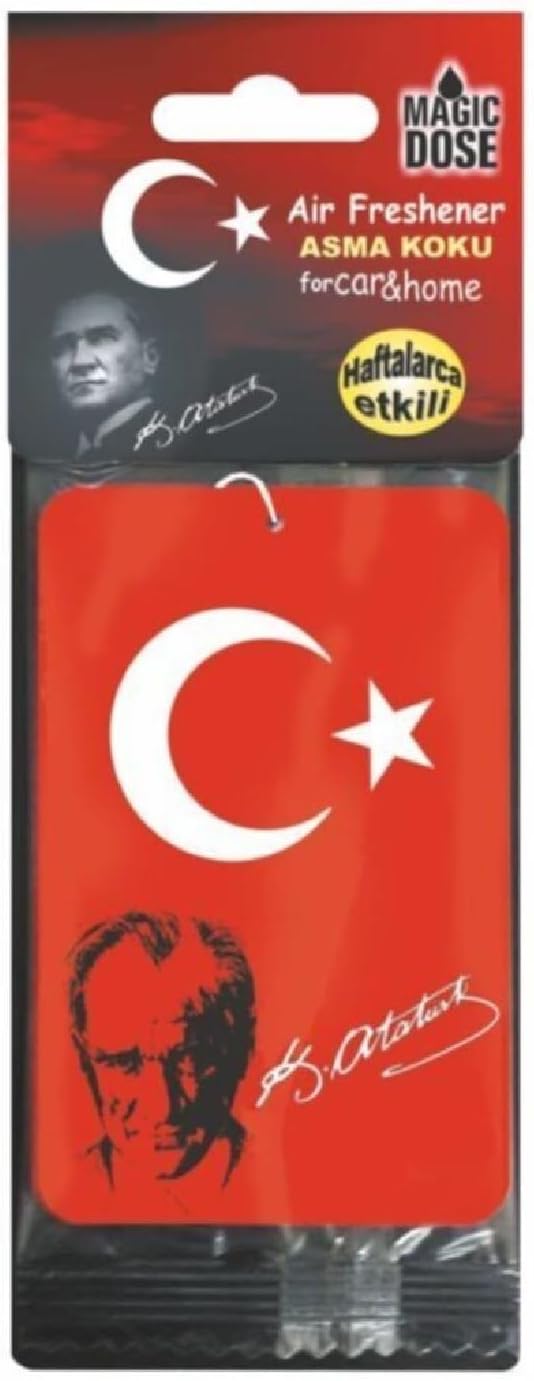 Dose Asma Karton Koku Türk Bayrağı-Atatürk