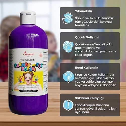 Mor Parmak Boyası 500gr