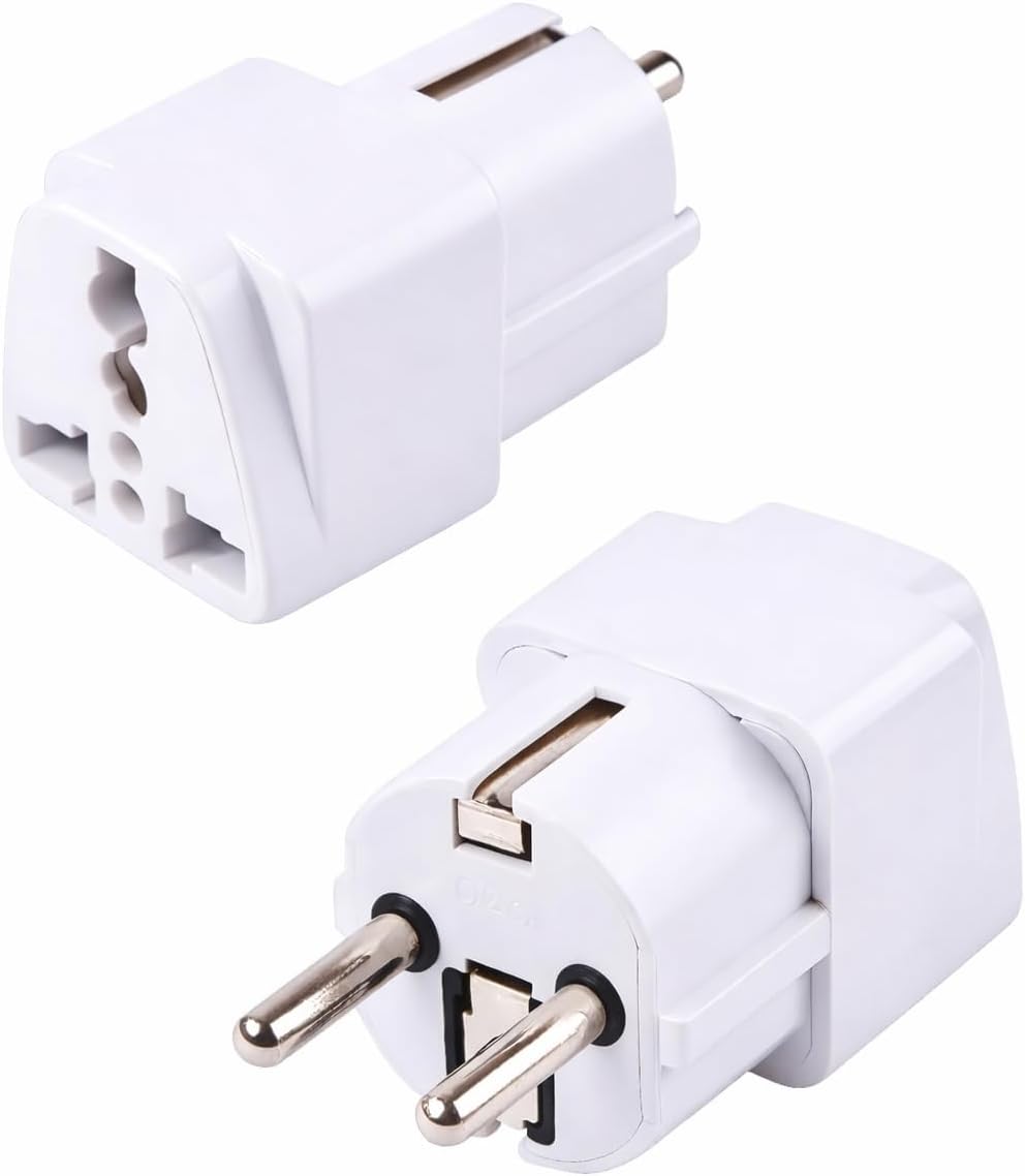 Hadron 4’ü 1 Arada Uluslararası Seyahat Priz Adaptörü, ABD, AB, İngiltere, Avustralya Fiş Tipi, Çoklu Cihaz Şarj, Kompakt ve Taşınabilir Dönüştürücü, Akıllı Telefon Tablet Laptop Uyumlu, Kaliteli ABS