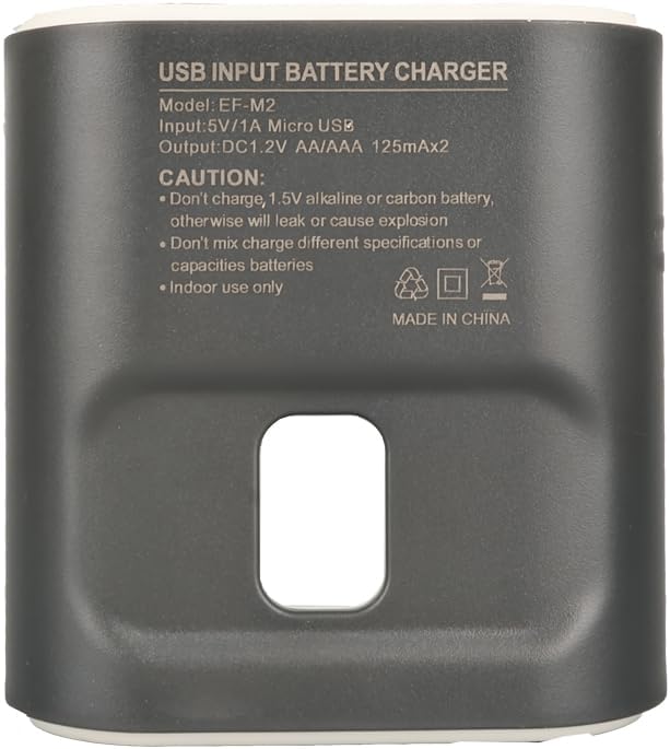 EF-M2 Pil Şarj Aleti 2Li Usb AA-AAA Ni-Mh Ni-Cd