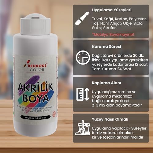 Açık Mavi Akrilik Boya 120ml