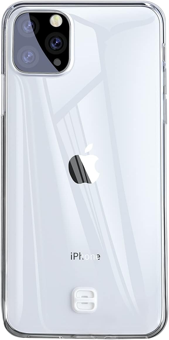 Transparent Key, 11 Pro Max Cep Telefonu Kılıfı, Şeffaf/ Beyaz