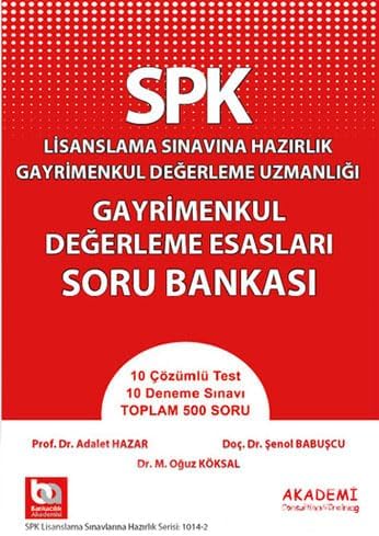 SPK Gayrimenkul Değerleme Esasları Soru Bankası