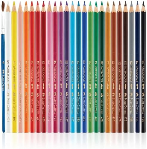 Karton Kutu Sulu Boya Kalemi, 24 Renk, Suda Çözünebilir, Fırça ve Kalem Hediyeli, Yaratıcılığı Destekleyen Boya Kalemi