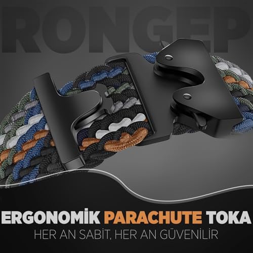 ile Uyumlu Örgü Loop Kordon Galaxy 8 44mm/40mm/ 46mm için Yumuşak ve Konforlu Galaxy 8 Kordon Terletmeyen Elastik Kumaş Kayış