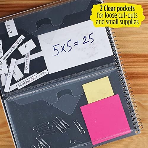 Star İnteraktif Not Alma Spiral Defterler, 3 Paket, 1 Konu, Kolej Çizgili Kağıt, 11" x 8-1/2", 100 Sayfa, Özelleştirilebilir Kapak, Siyah, Yeşil, Mor (820041-ECM)