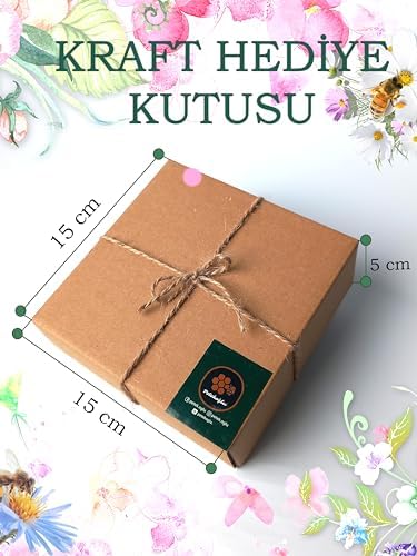 Mum Dekoratif Hediye Kutusu 4 Lü Set Doğal Petek Beeswax Candle Açmış Gül (Kırmızı süslemeli açmiş gül)