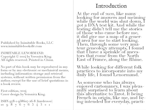 Enchanted Glass: An Inimitable Lenormand Deck