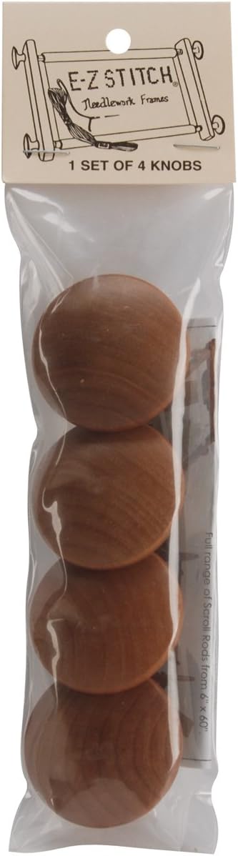 71658 Oak Frame Knobs-4-Pkg