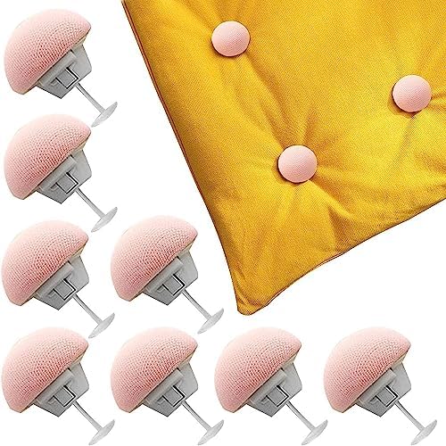 Yorgan Kılıfı Sabitleyici Mantar Çarşaf Tutucu Nevresim Örtü Düzenleyici Düğme Seti 4 Adet (PEMBE)