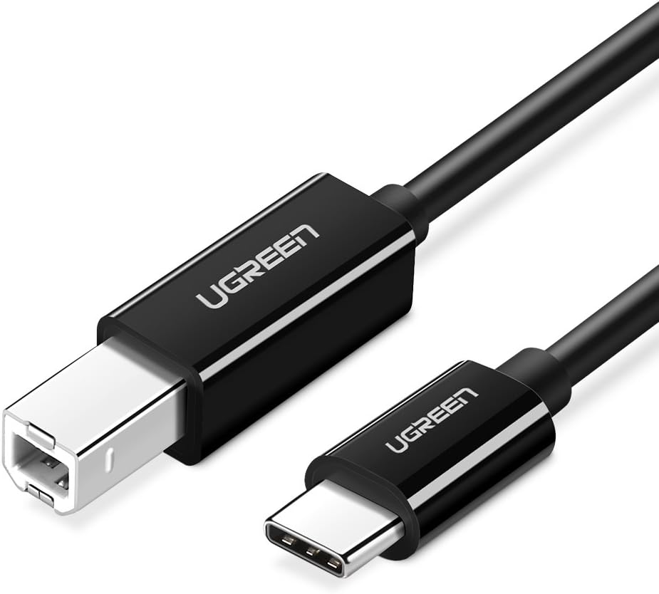 USB Type-C to USB B Yazıcı Kablosu 2 Metre Siyah