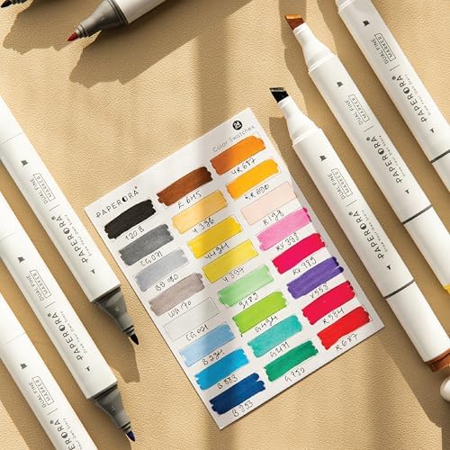 24’lü Çift Uçlu Alkol Bazlı Marker Kalem Seti – + Chisel