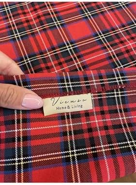 Viemso Dokuma Ekose Kırmızı Yeşil Peçete, 4 Adet