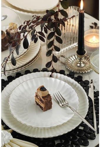 Porselen Luz Form 27 Parça 6 Kişilik Yemek Takımı Platin