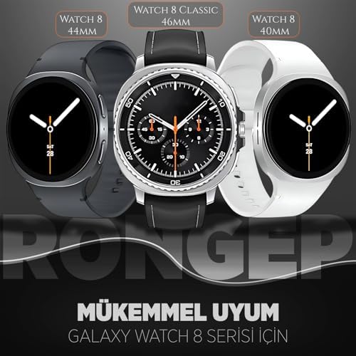 ile Uyumlu  Motion Loop Kordon Galaxy 8 44mm/40mm/ 46mm için Premium Yumuşaklıkta Galaxy 8 Kordonu Çift Renkli Silikon 8 Kordon