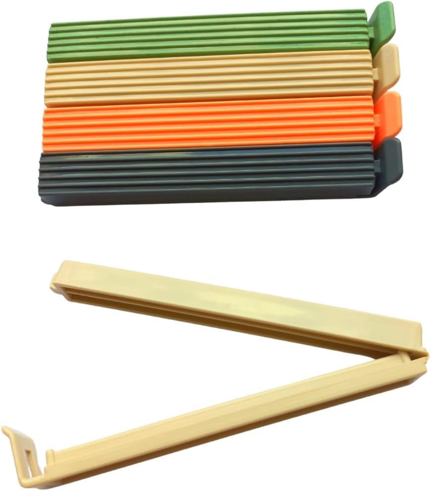 8 Adet Poşet Klipsi,Poşet,Ambalaj,Paket Kilidi,Mandallı Torba Kilidi