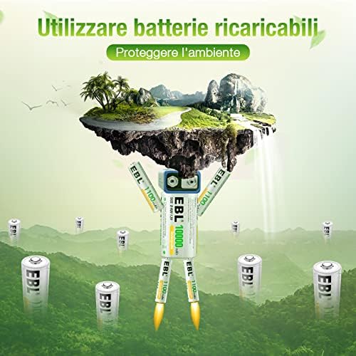 EBL 1.2V AAA Şarj Edilebilir Pil, 1100 mAh Ni-MH Şarj Edilebilir Pil 1200 Tech, 4'lü Paket