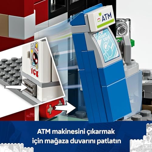 |: Miles Morales, Spot'a Karşı 76311-9 Yaş ve Üzeri Çocuklar için Süper Kahraman Figürü İçeren Oyuncak Yapım Seti, Doğum Günü Hediyesi (375 Parça)