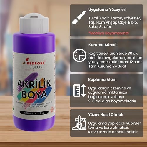 Mor Akrilik Boya 120 ml