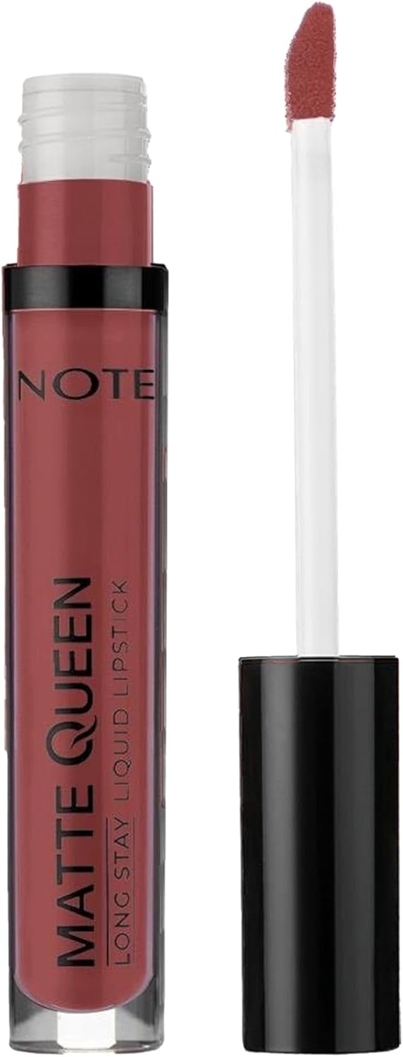 Note Matte Queen Lipstick 22 Etheral Taupe Kalıcı Likit Ruj, Kahverengi