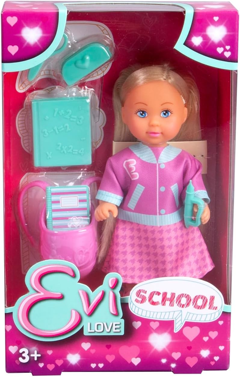 105733711, Evi Okul Zamanı, Evi Havalı Bir Üniversite Ceketi Giyiyor, Okul Aksesuarları ile Birlikte, 12 Cm