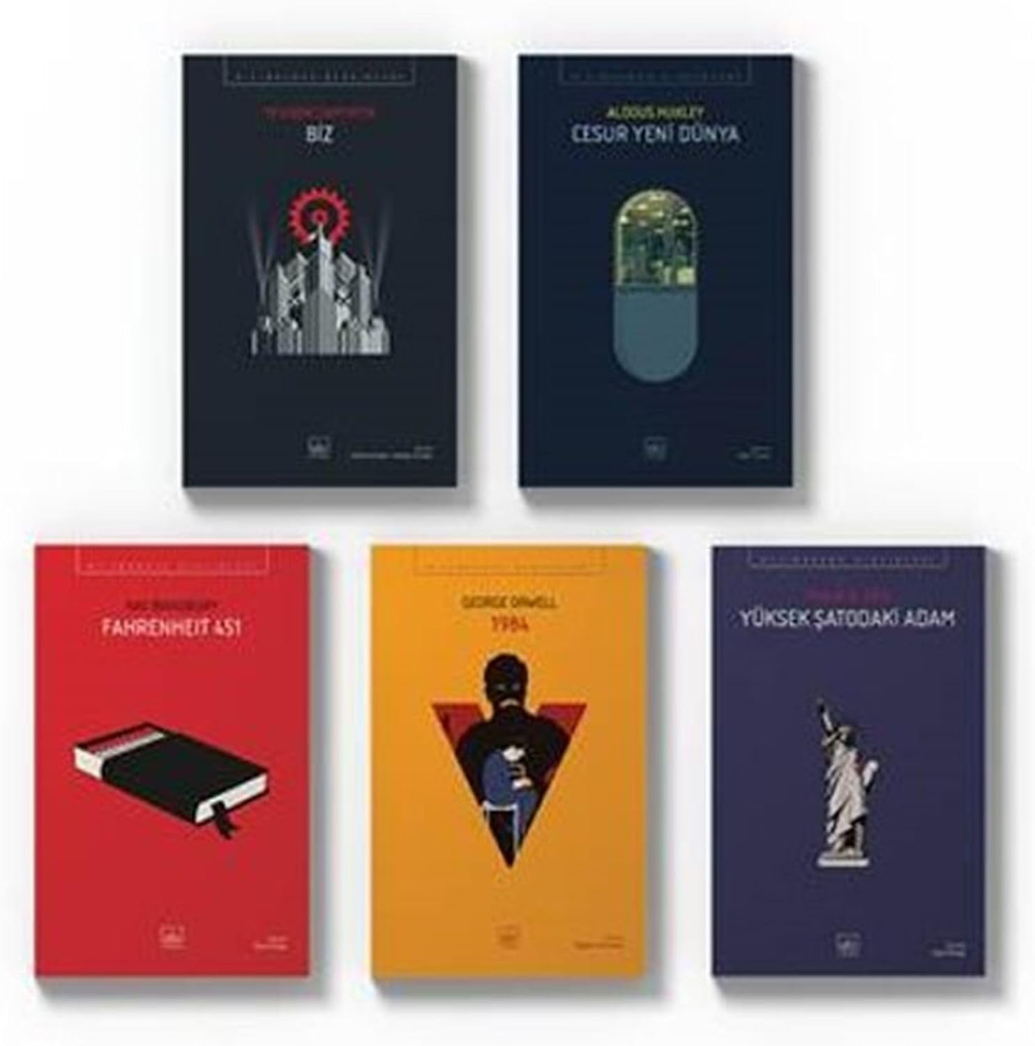Distopya Seti (Fahrenheit 451, Cesur Yeni Dünya, Yüksek Şatodaki Adam, 1984, Biz)
