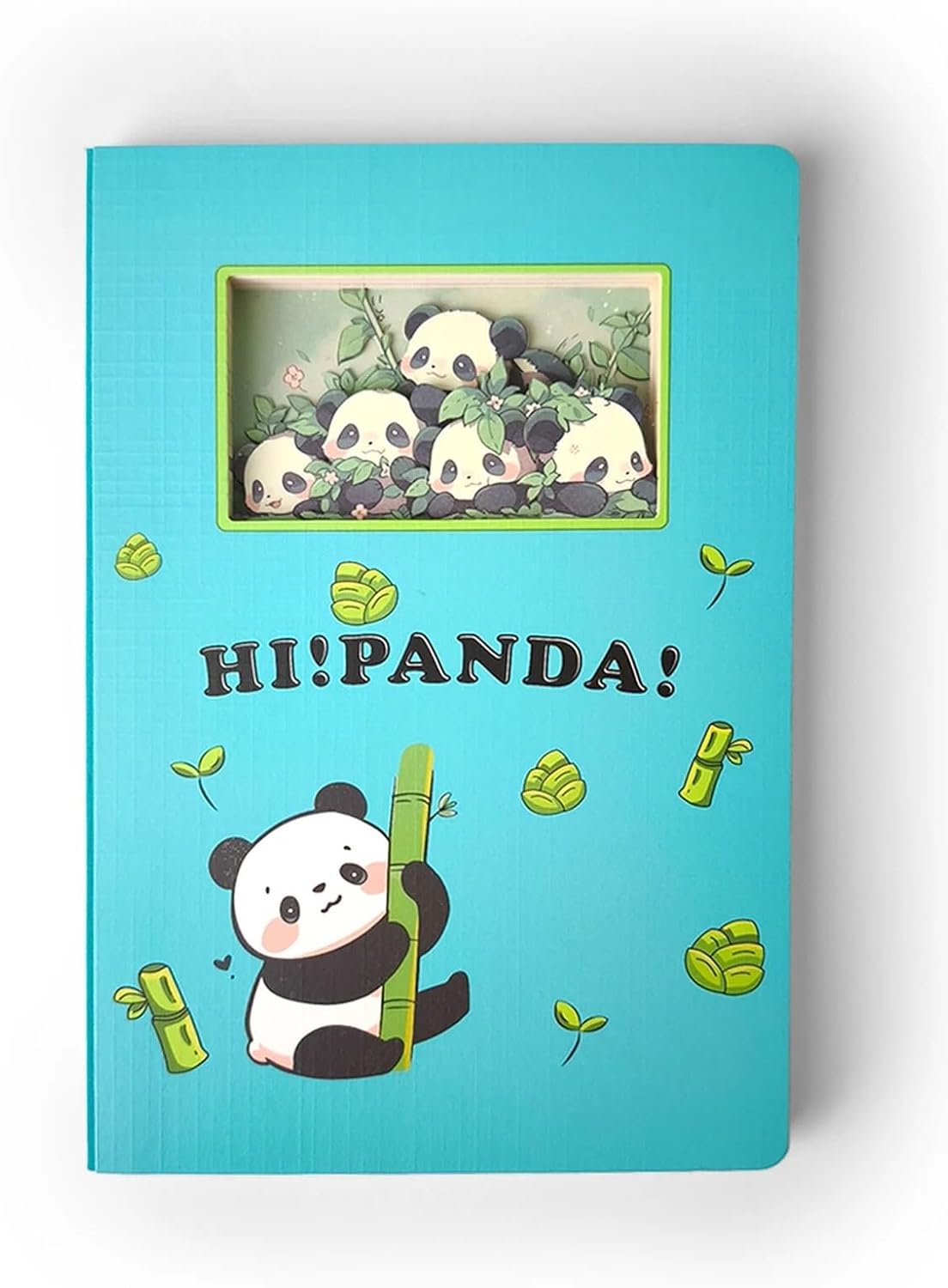 3D Katmanlı Oyma Defter – City Impression Chengdu, 60 Sayfa 120 Yaprak, 14,5×21,5 cm Noktalı Günlük ve Not Defteri Mint Yeşil Kapak