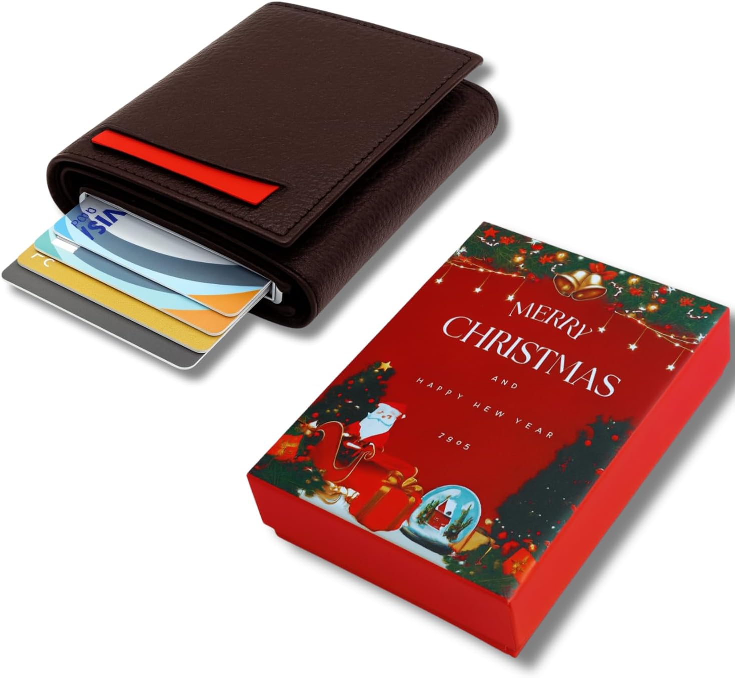 Yılbaşı Kutulu Yılbaşı Süsü Hediyesi Yılbaşı Hediyeleri (Bordo)