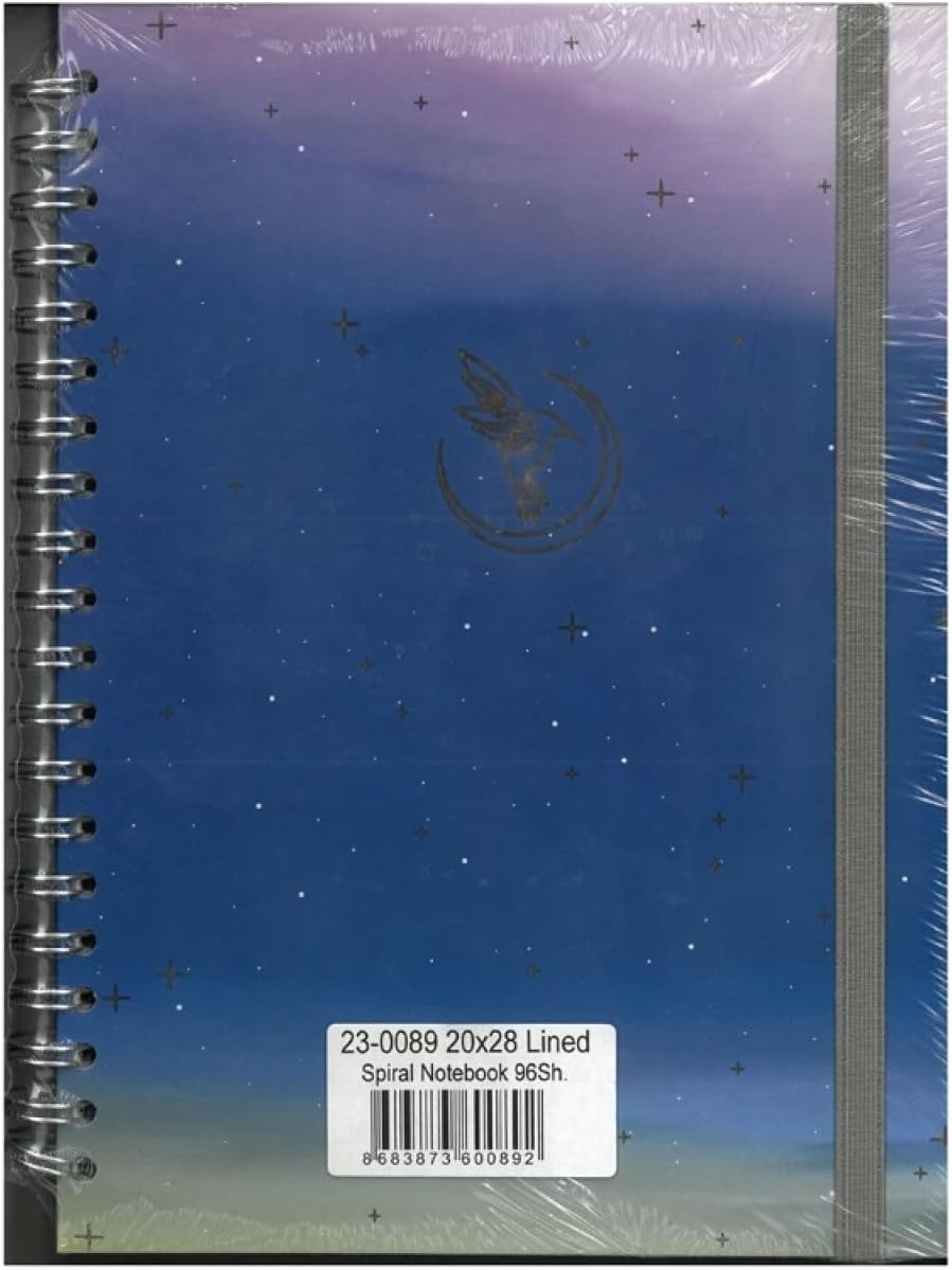 0089 Notes 20x28cm Spiralli Sert Kapak 90gr. 96yp. Çizgili Defter