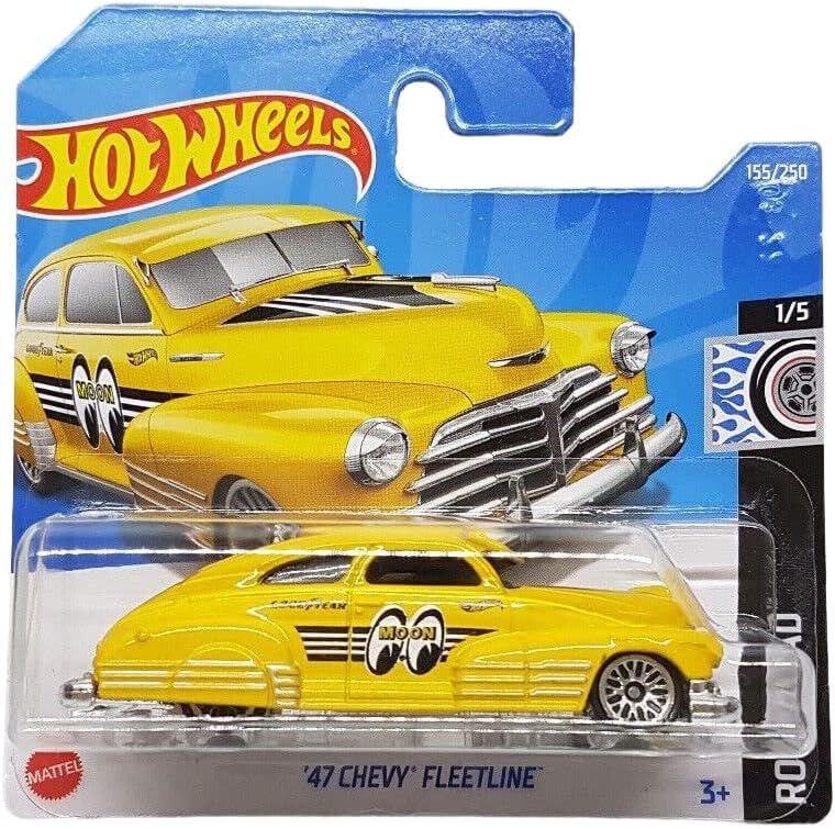 - ´47 Chevy Fleetline - Rod Squad 1/5 - HCV91 - Kısa Kart - Mooneyes - Good - GM - Mattel 2022