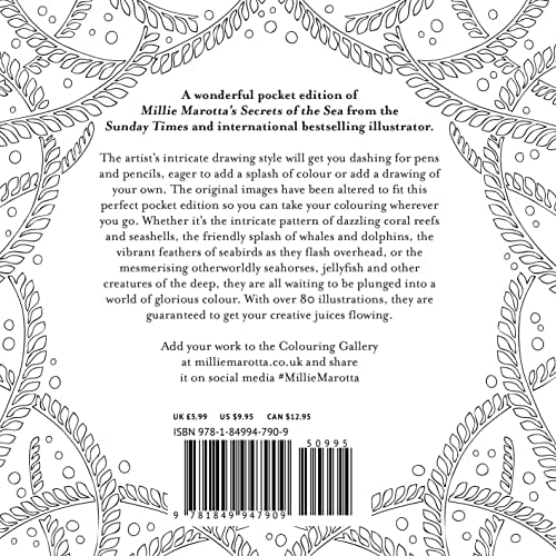 Millie Marotta's Secrets of the Sea: Pocket Colouring